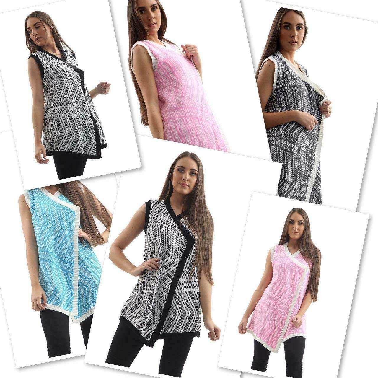 Sleeveless Sweater Vest Woman's  Knitted Open Front Top Waistcoat Ribbed Sleeveless Sweater Casual Slim - Comfyfit ltd