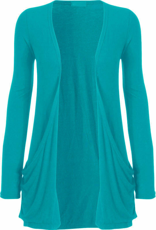 Womens Long Sleeves 2 pocket Boyfriend Cardigan ,95% Viscose 5% Elastane