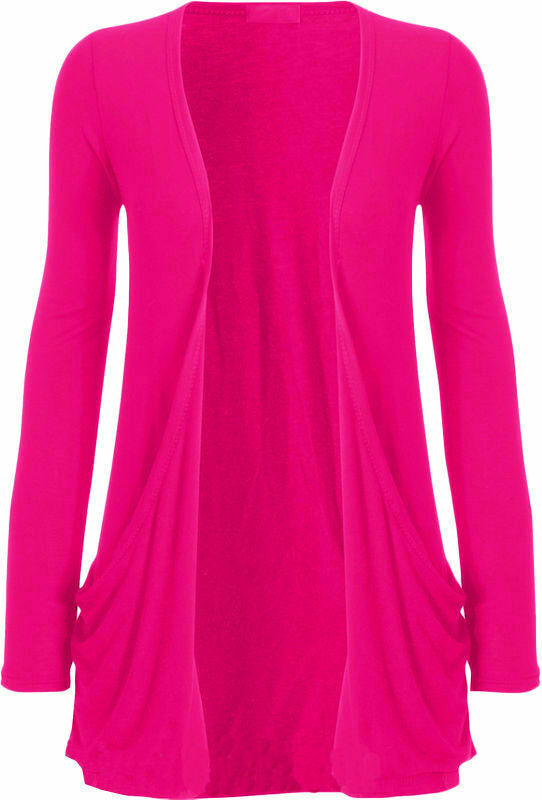 Womens Long Sleeves 2 pocket Boyfriend Cardigan ,95% Viscose 5% Elastane