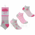 NEW LADIES COTTON RICH DESIGN TRAINER LINER SOCKS WINTER WARM SOCKS 4-8 UK