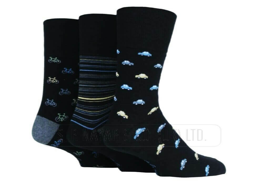 MEN'S GENTLE GRIP NON ELASTIC SOCKS DIABETIC SOFT COTTON WINTER WARM SOCK