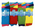 New Men's Design Socks Cotton Rich Lycra Designer Vibrant Bright Colours Design - Comfyfit ltd