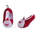 NEW LADIES SANTA NOVELTY SLIPPER SOCKS GIRLS SHERPA SOFT WINTER WARM BED SOCKS