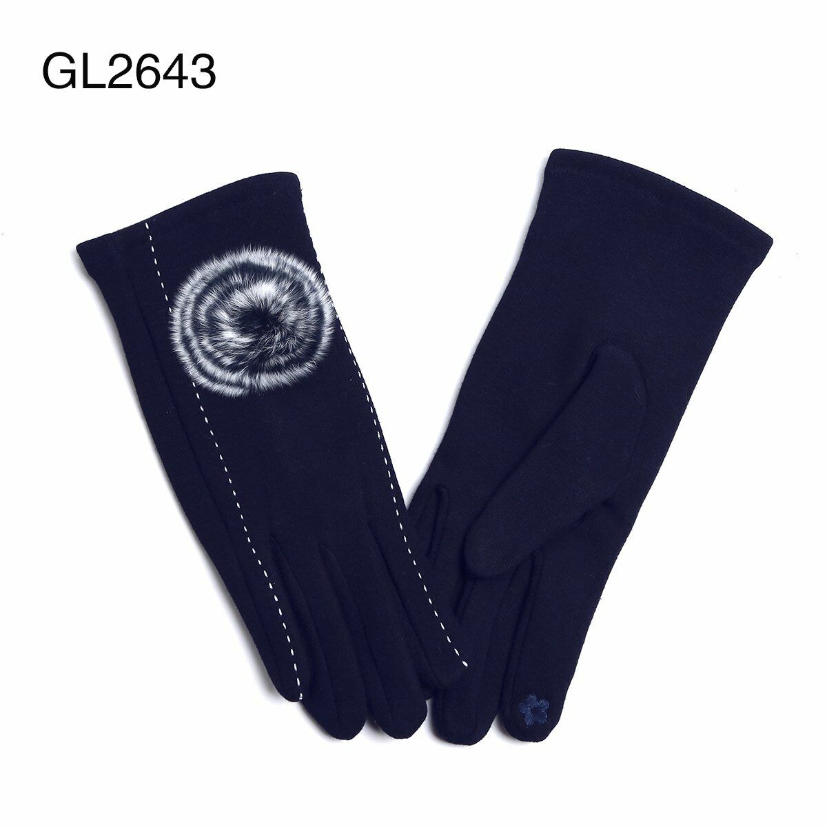 Ladies Women Soft Thermal Winter Warm Gloves With Fleece Flower Unique Design - Comfyfit ltd