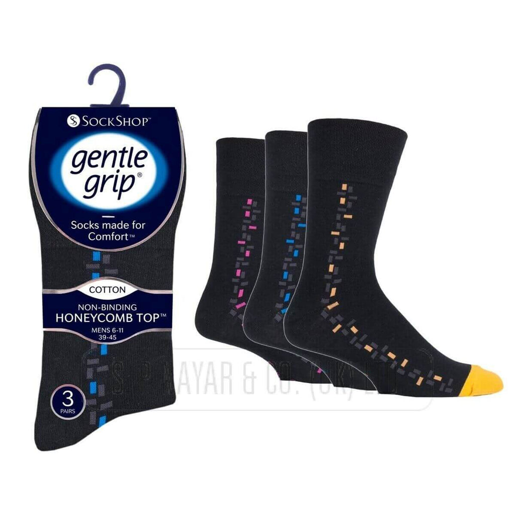 MEN'S GENTLE GRIP NON ELASTIC SOCKS DIABETIC SIZE 6-11 UK WINTER WARM SOCKS