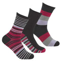 12 pairs ladies bamboo Stripe style Socks Size 4-8 Uk Non elastic women's Socks