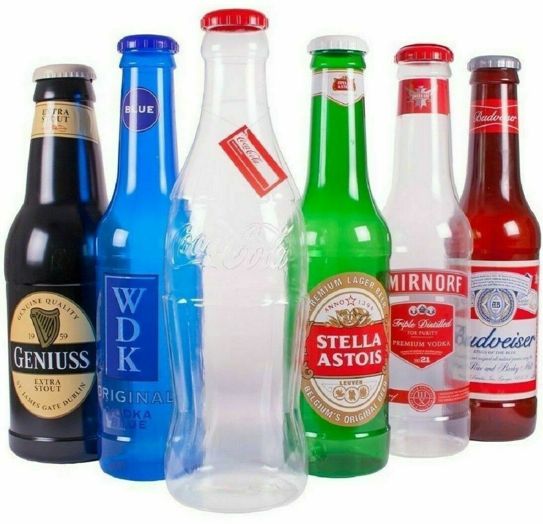 Piggy Bank For Adults Piggy Bank Coins Saving Wine Plastic Bottle 2FT 