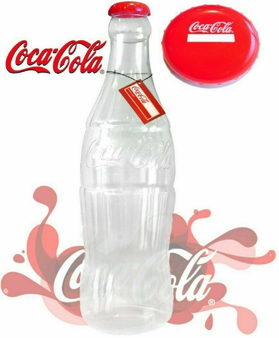 Large Stylish Money Bottles Moneyboxes Box Coins Notes Tin Plastic Piggy Bank 60CM/2FT