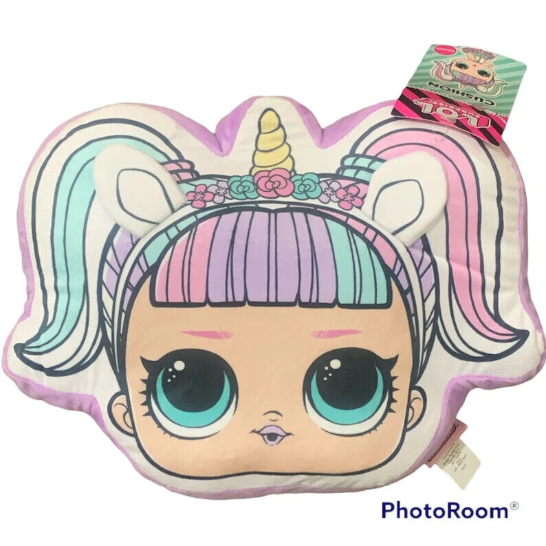 Head Pillow & Cushion For Girl Kids Bedroom Playroom Surprise Gift                                  Unicorn 3D Head Pillow For Girl Kids Bedroom &amp; Playroom Surprise Gift.Plush cushion is shaped like Unicorn doll from the Theatr