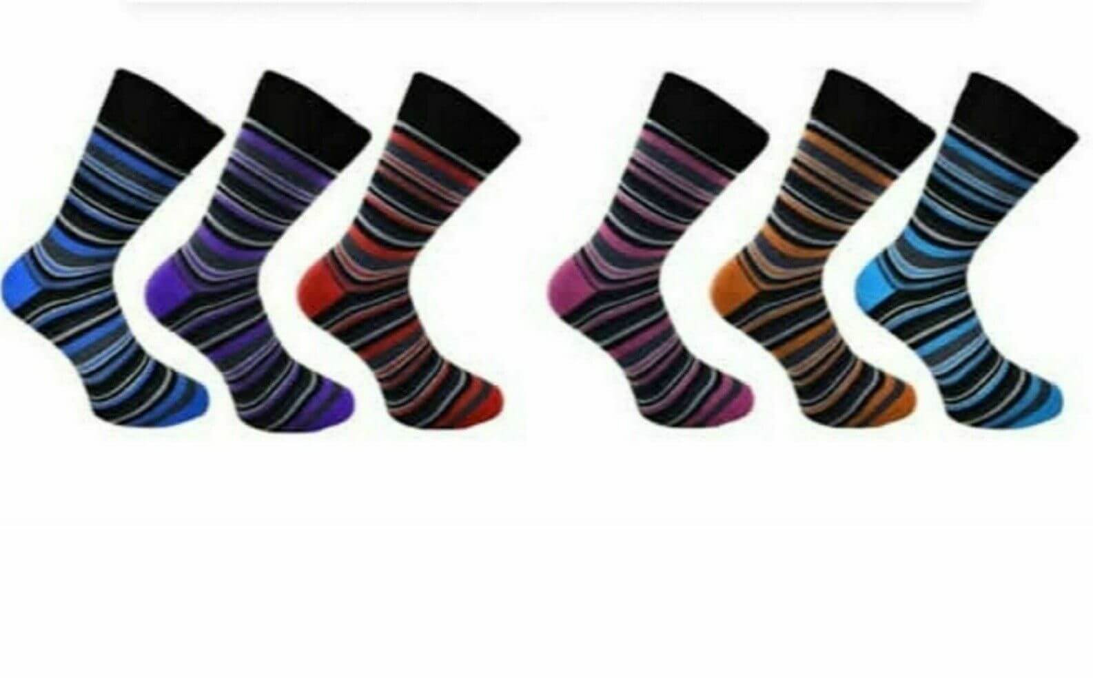 Men's Socks Ralph Rossini Premium Quality Design Gift Plain Black Cotton Socks