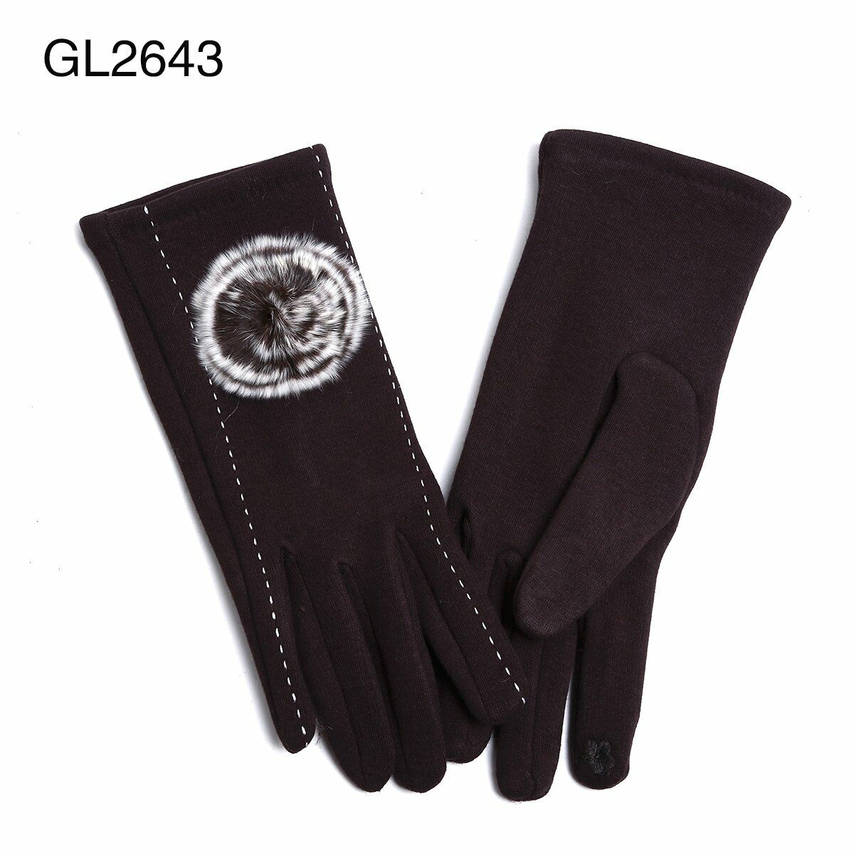 Ladies Women Soft Thermal Winter Warm Gloves With Fleece Flower Unique Design - Comfyfit ltd