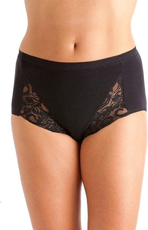 Best Underwear For Women Pack of 3 Ladies Lace cotton full maxi Briefs Underwear Shorts in UK sizes 12-22 - Comfyfit ltd
