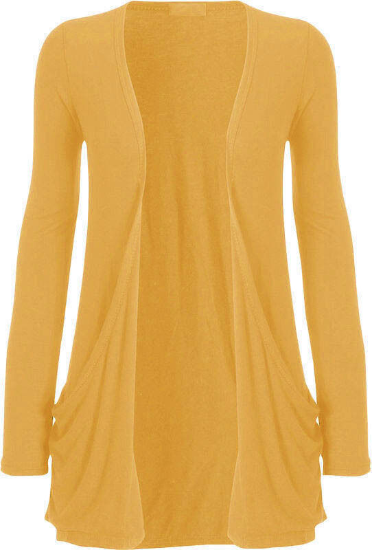 Womens Long Sleeves 2 pocket Boyfriend Cardigan ,95% Viscose 5% Elastane