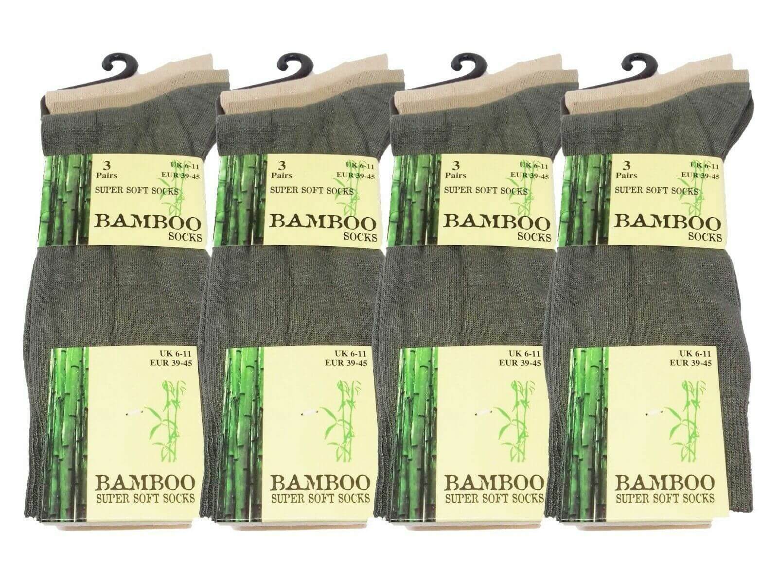 Mens bamboo non elastic socks