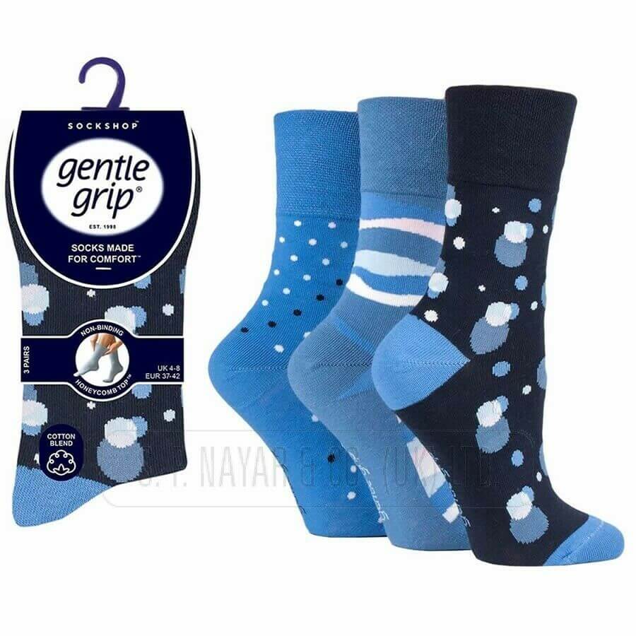NEW LADIES GENTLE GRIP NON ELASTIC SOCKS DIABETIC SOFT COTTON WINTER WARM SOCKS