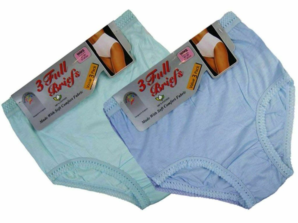  Womens Underwear Full Mama 100% Cotton Briefs Knickers Underwear All Sizes WMS-XXXOS - Comfyfit ltd