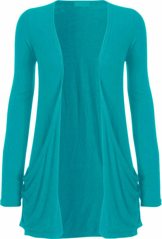 New Women's Long Sleeves Boyfriend Cardigans Top With Open Pockets Size 24-26 UK