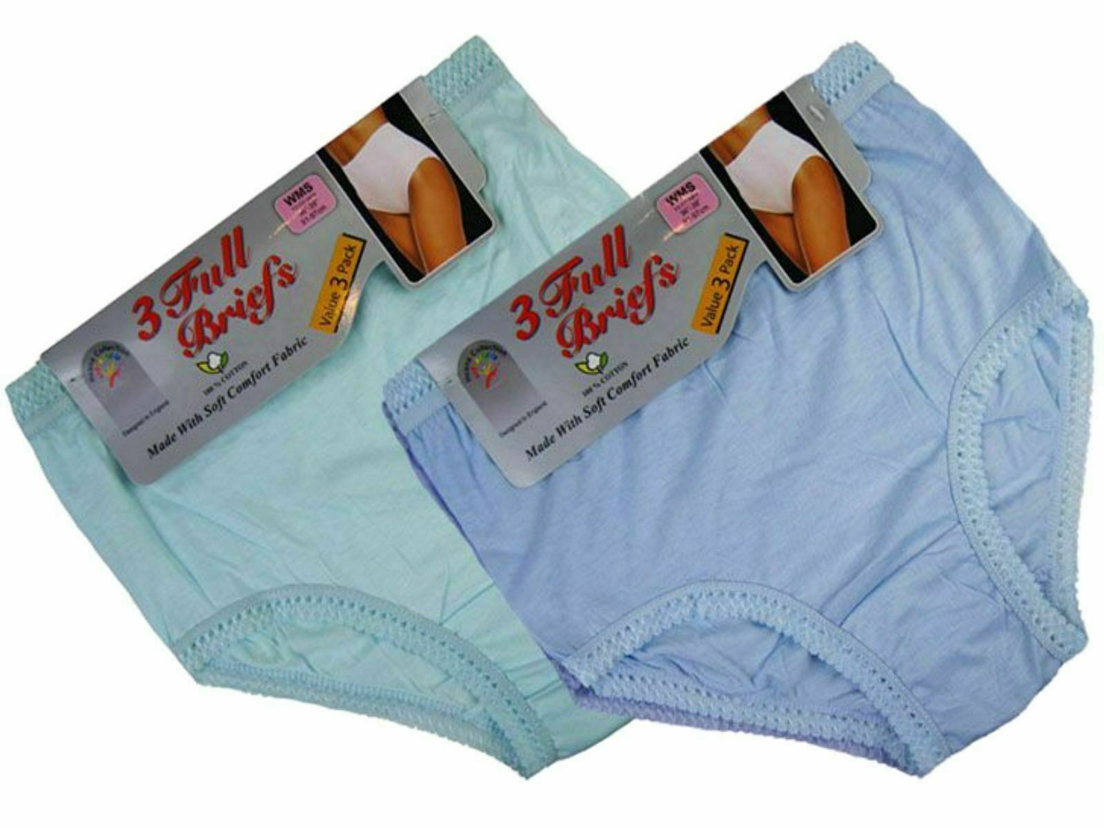 Ladies Briefs Maxi Women Cotton Full Comfort Fit Underwear 12 Pack Available - Comfyfit ltd
