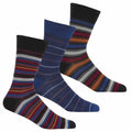Mens Stripe heel and toe socks