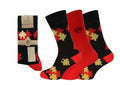 Men's Fancy JIGSAW ANDPLAIN Pattern Bamboo Socks Size UK 7-11