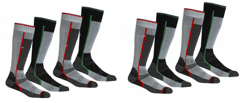 2 PAIRS PACK MENS WOMENS SKI LONG LEG SKI SOCKS SPORTS SOCKS
