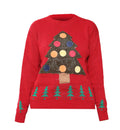 New Ladies Jumper Christmas Multi pom pom Pullover Women Tops Size Knitted Rude
